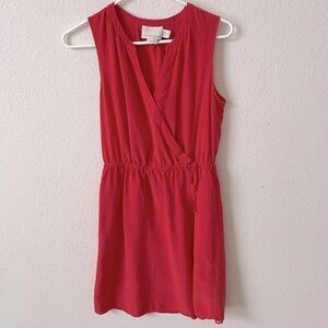 Red Cynthia Rowley wrap dress